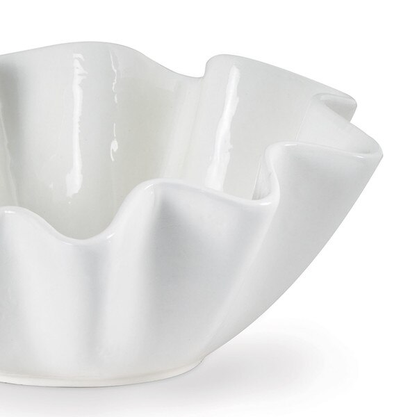 Ruffle Ceramic Bowl Large